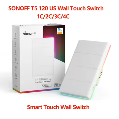 SONOFF T5 120 86 1C 2C 3C 4C Wifi Smart Wall Touch Switch TX Ultimate Full Touch Access Smart LED Li