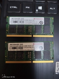 Transcend 32GB JM DDR4 3200 SO-DIMM 2Rx8 2Gx8 CL22 1.2V (JM3200HSE-32G)