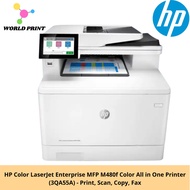 HP Color LaserJet Enterprise MFP M480f Color All in One Printer (3QA55A) - Print, Scan, Copy, Fax