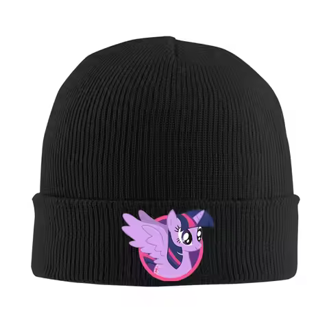 Popout Twilight Sparkle Knitted Hat Beanie Hats Warm Unisex Casual Ponies friendship is magic Caps M