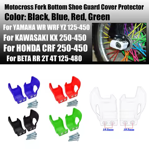 Motocross Fork Bottom Shoe Guard Cover Protector For YAMAHA WR 125 250 250F 450F YZ125 YZ 250 YZ250F
