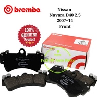 Original Brembo Brake Pad - Nissan Navara D40 2.5 2007~14
