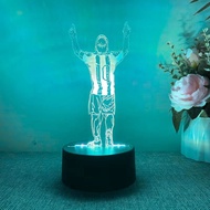 1PC Player No.10 Back 3D Night Light Football USB Touch 3D LED Desk Lamp Creative Birthday Gift
