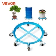 VEVOR 55 Gal Swivel Drum Dolly Heavy Duty Bucket Cart with 4/5/8 Rotating Casters Wheels Anti-Tippin