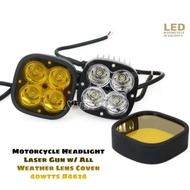 1 Pair 40 Watt LED Laser Gun with 2 Yellow Lens Caps