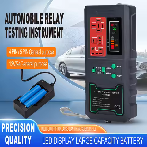 Car Relay Tester 12V 24V Electronic Automotive-Universal Motorcycles Battery Checker Alternator-Anal