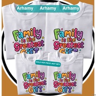 2026 LUCKY COLOR CLOUD DANCER FAMILY T-SHIRT | WHITE T-SHIRT FAMILY | OOTD FAMILY MATCHING T-SHIRT