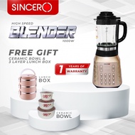 [Kingsman] SINCERO Blender 1000W 8 blade High Speed Diamond Series All in one Cooking Food Processor