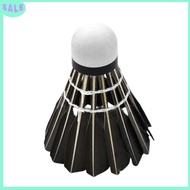 12 Pcs Badminton Shuttlecocks Durable Black Gooes Feather Badminton Ball Shuttlecocks