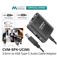 COMICA AUDIO CVM-SPX-UC(M) MULTIFUNCTIONAL 3.5MM (TRS AND TRRS 3.5MM MICS) TO USB TYPE-C AUDIO CABLE