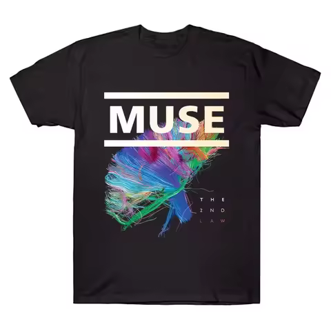 Muse The 2nd Law T-Shirt Rock Band Muse High Quality Cotton Clothing Unisex High Street Oversized To