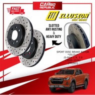 Illusion Sport Disc Brake Rotor Illusion Isuzu D-max 1.9 , 3.0 (2020-2026) Front (Depan) 100% Origin