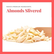 100g/250g Almonds Slivered | Badam Hiris Panjang | Halal Keto Ingredient