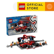 LEGO City 60443 F1 Pit Stop & Pit Crew with Ferrari Car 322 Pieces