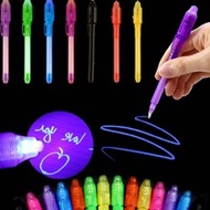 7pcs Invisible Ink Pen, Spy Pen Invisible Ink Pen And Black Light Magic Tag Message And Multifunctio