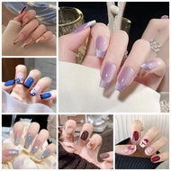 R601-R620 Full Cover Fake Nails Nail Art Tips False Nails 24 Pcs/box