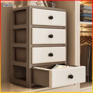 Salvo 3-6 Tier Drawer cabinet Mobile File Cabinet with Wheels Kitchen Storage Dresser Cabinet Bedhea