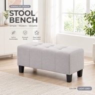 CHF NORA 3FT Stool Bench Chair # Modern Stool - Light Grey/Blue/Brown/Green/Beige
