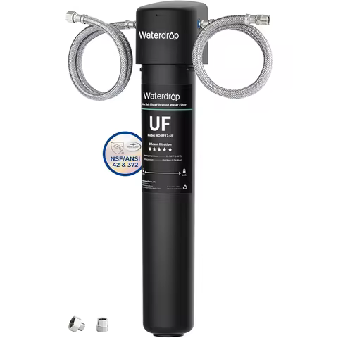 Waterdrop 17UA-UF Under Sink Water Filter, 3 Years or 24K Gallons, NSF/ANSI 42 Standard, 0.01 Micron
