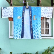 Kimono Men Haori Blue Japanese Traditional Vintage