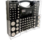 Battery Pro Organizer and Battery Tester, Wall-Mount Battery Storage Case, Holds 100 Assorted AA, AA