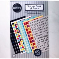 Scrapbooking Font Sticker Booklet