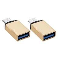 【Storewide Sale】 2Pcs Excellent Type-C Connector Driver-free Type-C Converter Anti-impact Mini OTG U