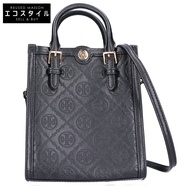 Tory Burch 拉菲草 x 皮革鏈條單肩包 [二手]