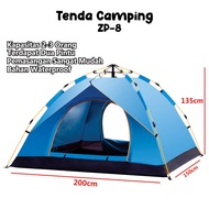 TENDA Folding Camping Tent 3-5 Person Portable Folding Tent Waterproof Outdoor Mountain Tent