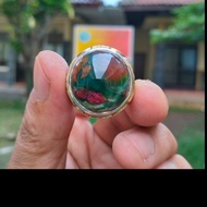 Cincin Batu Akik Pancawarna Garut Asli Ciangel  Merah Cabe - PWG21