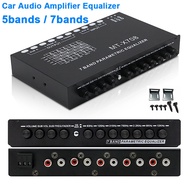 Car Audio Equalizer Amplifier Adjustable Hz EQ Car Amplifier Graphic Equalizer With CD AUX Input 7 B