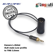 Canare L2B2AT XLR male low profile to TRS 3.5mm male or female