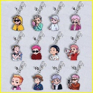 SY2 BIGBANG G-DRAGON Acrylic Keychain GD Concert Pendant Cartoon Backpack Accessories Stars Peripher