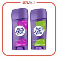 Lady Speed Stick｜72小時長效 隱形乾爽止汗香體膏 65g -Powder Fresh 爽身粉香/ Shower Fresh 沐浴清新 止汗劑 減少異味