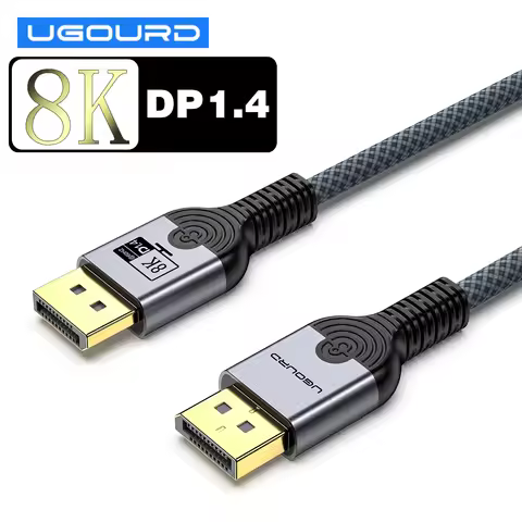UGOURD DP1.4 Cable 8K 60HZ DP 1.4 1.2 Cable 4K 120HZ 144HZ UHD Ultra High Definition Video Displaypo