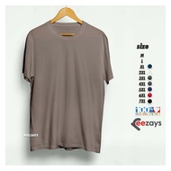Jumbo Big Size Plain T-Shirts for Men and Women XXXL 4XL 5XL 6XL 7XL KHAKY