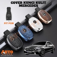 [Auto Sitter] Elite Leather Key Cover - Premium Leather Key Cover for Mercedes benz C Class, E Class