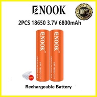 ♨ ✴ ◳ Enook Original lithium battery 18650 Real Capacity Batteries 6800mAh 45A 3.7v Rechargeable ba