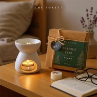 居家香氛融蠟禮盒 4入香氛蠟塊+融蠟燭燈