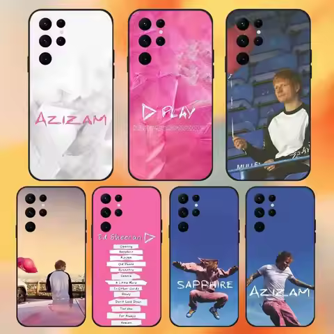 Ed Sheeran Azizam Phone Case For Samsung S 25,24,23,22,30,21,10,9,Ultra,Plus,Lite,FE,4,5G Black Soft