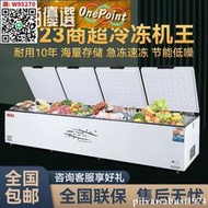 【十年質保】冷凍櫃 新妮雪4門大容量商用超市雙壓縮機冷柜臥式單溫冷藏冷凍冰柜節能