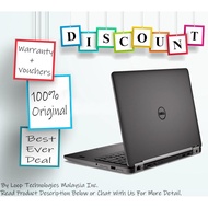 DELL LATITUDE E7470 - CORE i7-6600U @ 2.80GHz - 8GB DDR4 RAM - 256GB SSD STORAGE