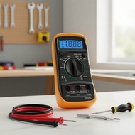 Minipa ET-1000 2000-Count 3.5-Digit Multimeter, Battery Test, Continuity Buzzer for Electrical Work 