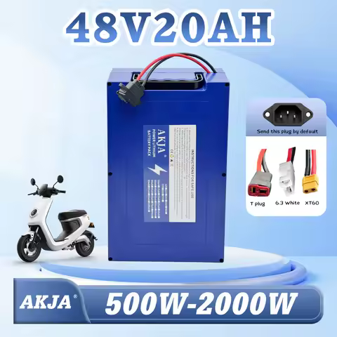 48V 20Ah 13S8P LiFePO4 Battery Pack | Built-in BMS, Waterproof, Portable, Fast Air Shipping, 110-240