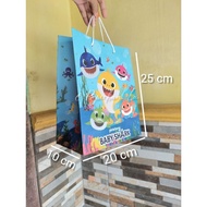 Baby Shark Paperbag / Full Color Baby Shark Birthday Character Hampers Bag