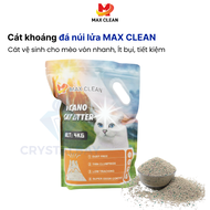 Cát Đá Khoáng Núi Lửa Volcanic Max Clean máy vệ sinh cho mèo 4Kg siêu vón không bụi - Max Clean
