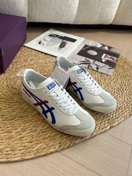 💕折扣 💕 復古顯瘦柔軟透氣情侶款休閒鞋|Onitsuka Tiger 鬼塚虎 MEXICO 66 日本製刺繡限定休閒鞋|