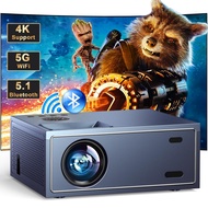 4K Support Projector with Wifi and Bluetooth, OWNKNEW Portable Mini Projectors for Outdoor Movies Us