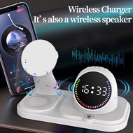 3 In 1 Magnetic Wireless Charger Stand For Magsafe iP 12-17Pro Max Apple Watch 9 8 AirPods Pro Fast 