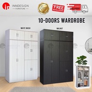 5FT 10 DOORS WARDROBE (FREE DELIVERY AND INSTALLATION)